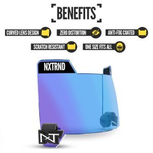 VZR3® Football Visor Clear Blue