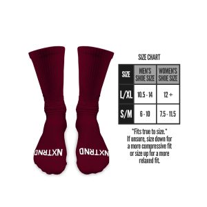 Crew Socks Maroon (3-Pairs)