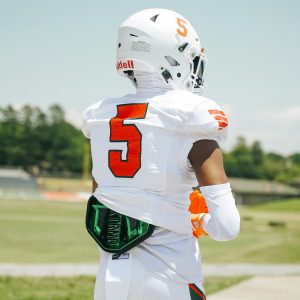 B-PLATE® Football Back Plate Chrome Dark Green