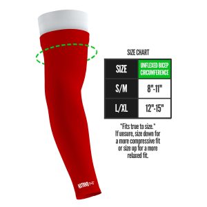 Double Arm Sleeves Red (1 Pair)