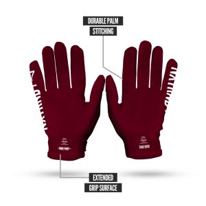 G1® Youth Football Gloves Maroon