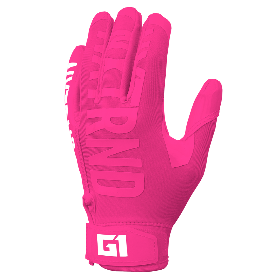 G1® Youth Football Gloves Pink