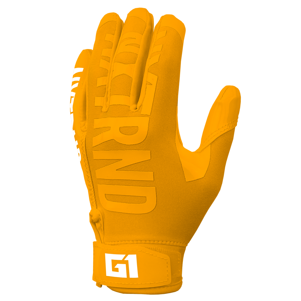 G1® Youth Football Gloves Yellow