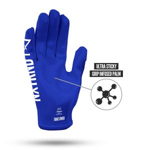 G1® Youth Football Gloves Blue
