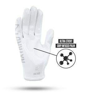 G1® Youth Football Gloves White
