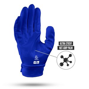 G3® Pro Padded Football Gloves Blue