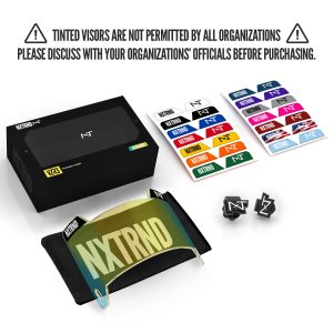 VZR3® Football Visor Clear Gold