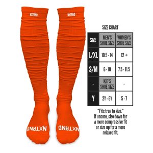 XTD® Scrunch Football Socks Orange