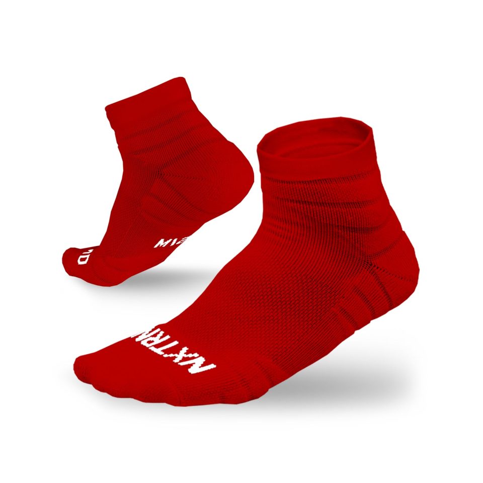 Quarter Socks Red (3-Pairs)