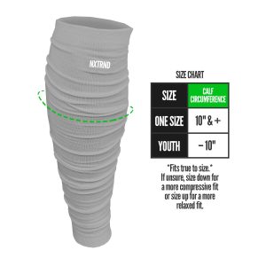 Scrunch Football Leg Sleeves Light Grey