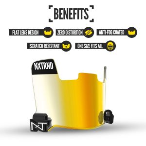 VZR1® Football Visor Clear Gold