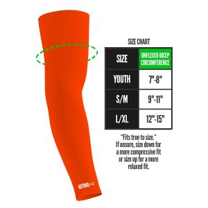 AirTek Arm Sleeves Orange (1 Pair)