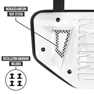 B-PLATE® Football Back Plate White