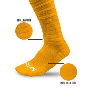 XTD® Scrunch Football Socks Yellow